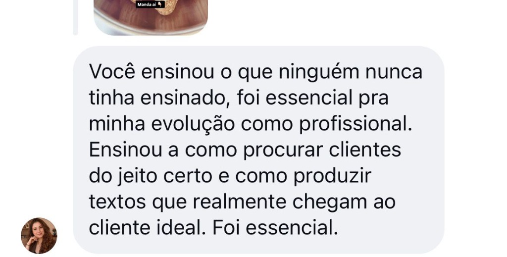 Você ensinou o que ninguém ensinou